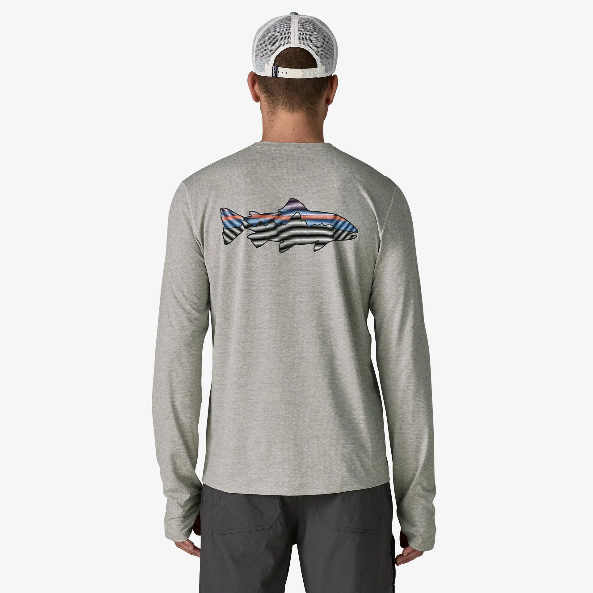 Men’s Long-Sleeved Capilene® Cool Sun Shirt - Fitz Roy Trout - Image 3