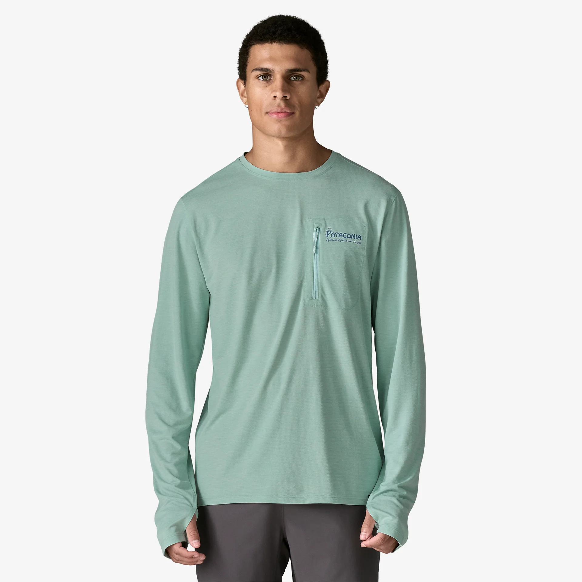 Men’s Long-Sleeved Capilene® Cool Sun Shirt - Water People Banner - Image 2
