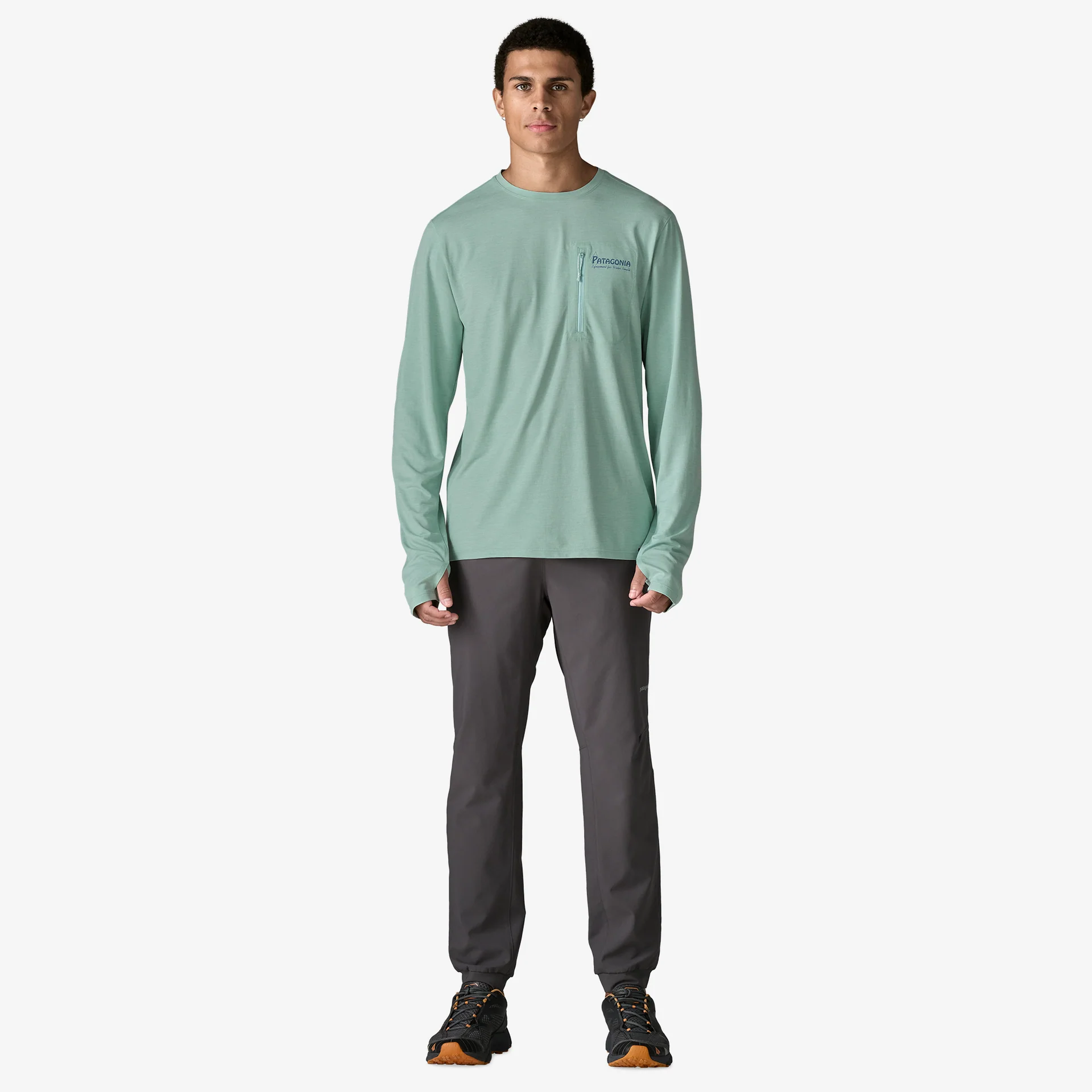 Men’s Long-Sleeved Capilene® Cool Sun Shirt - Water People Banner - Image 4