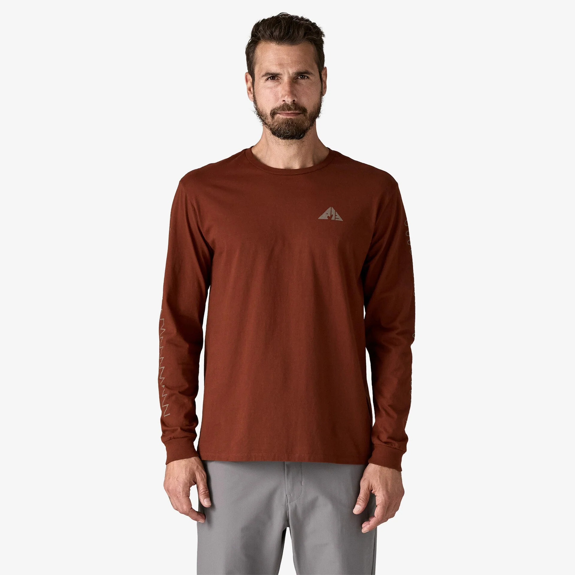 Men's Long-Sleeved Driftways Organic T-Shirt - Image 2