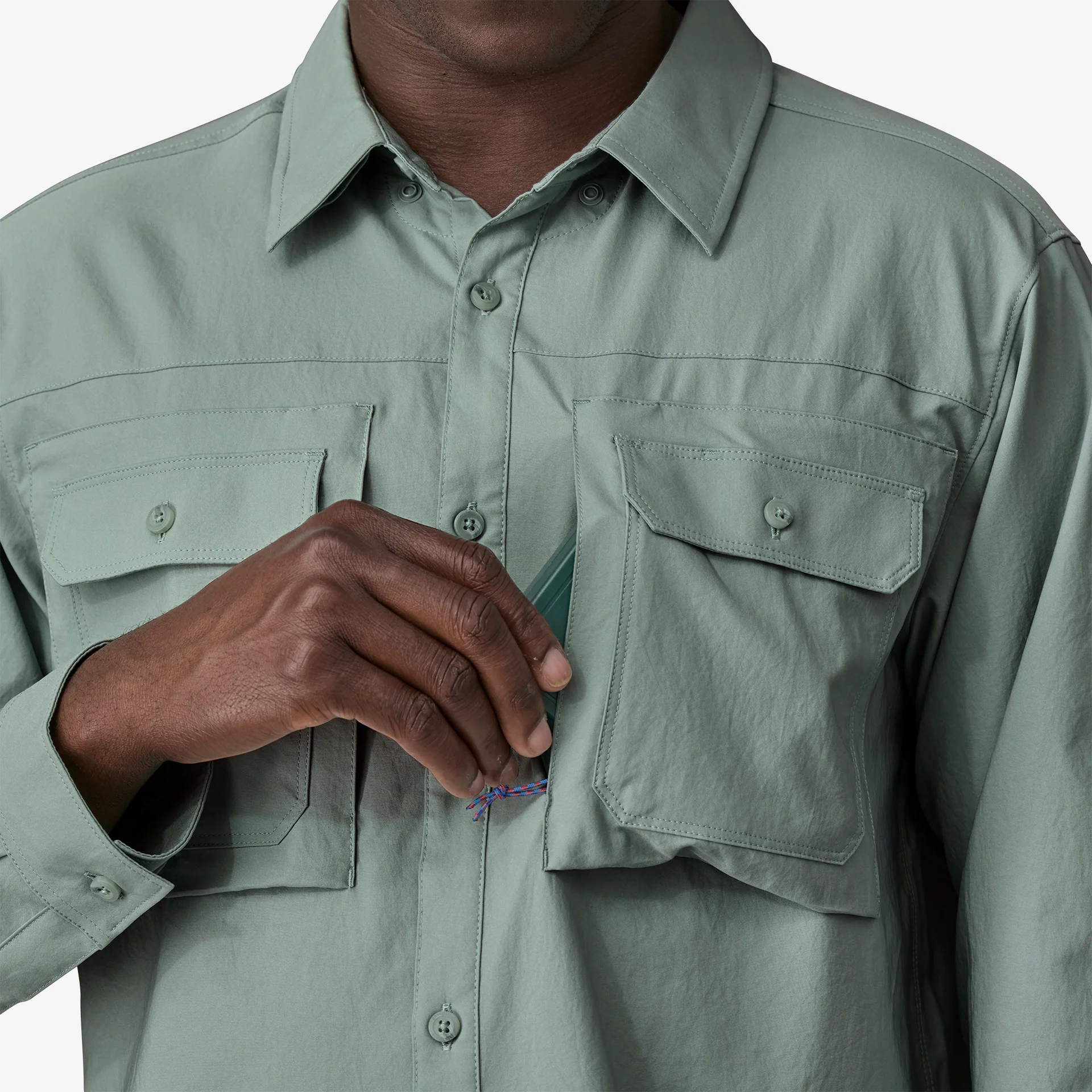 Men's Long-Sleeved Self-Guided Sun Shirt - Image 7
