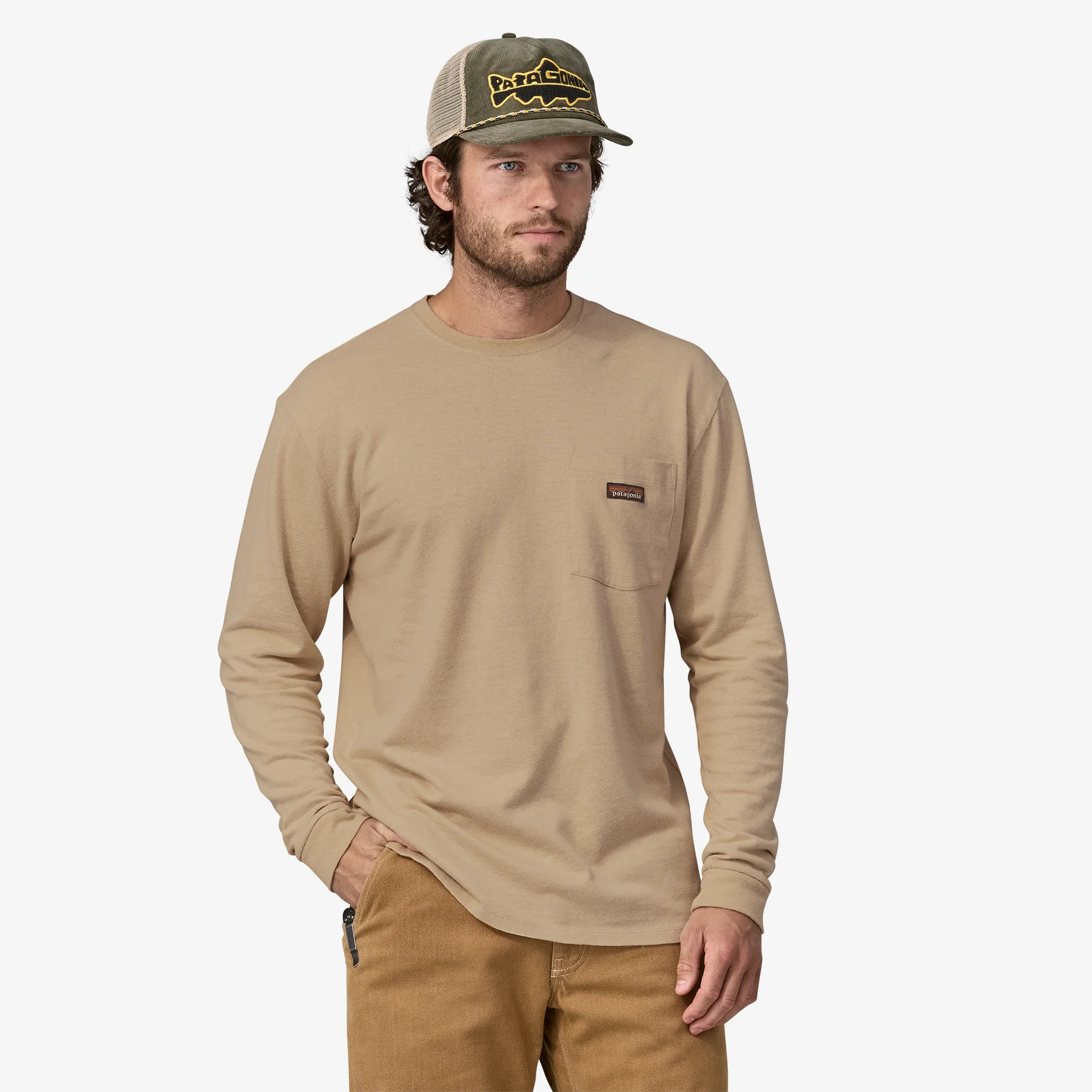 Men's Long-Sleeved Work Pocket T-Shirt - Image 2