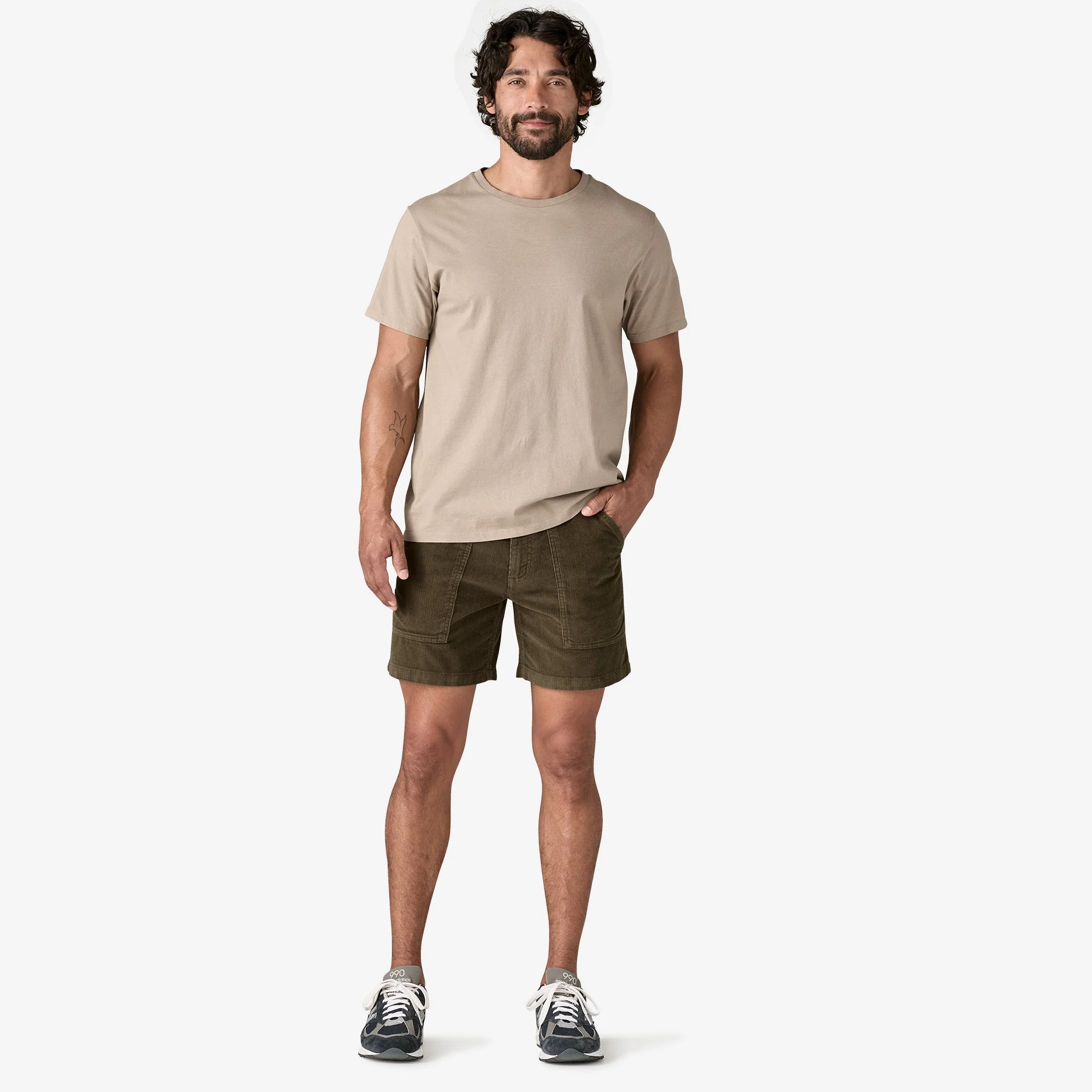 Men's Organic Cotton Cord Utility Shorts - 6" - Image 4
