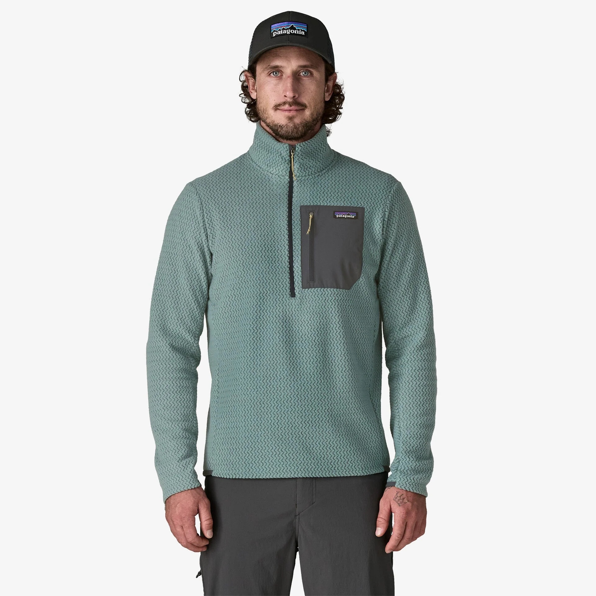 Men's R1® Air Fleece Zip-Neck - Image 2