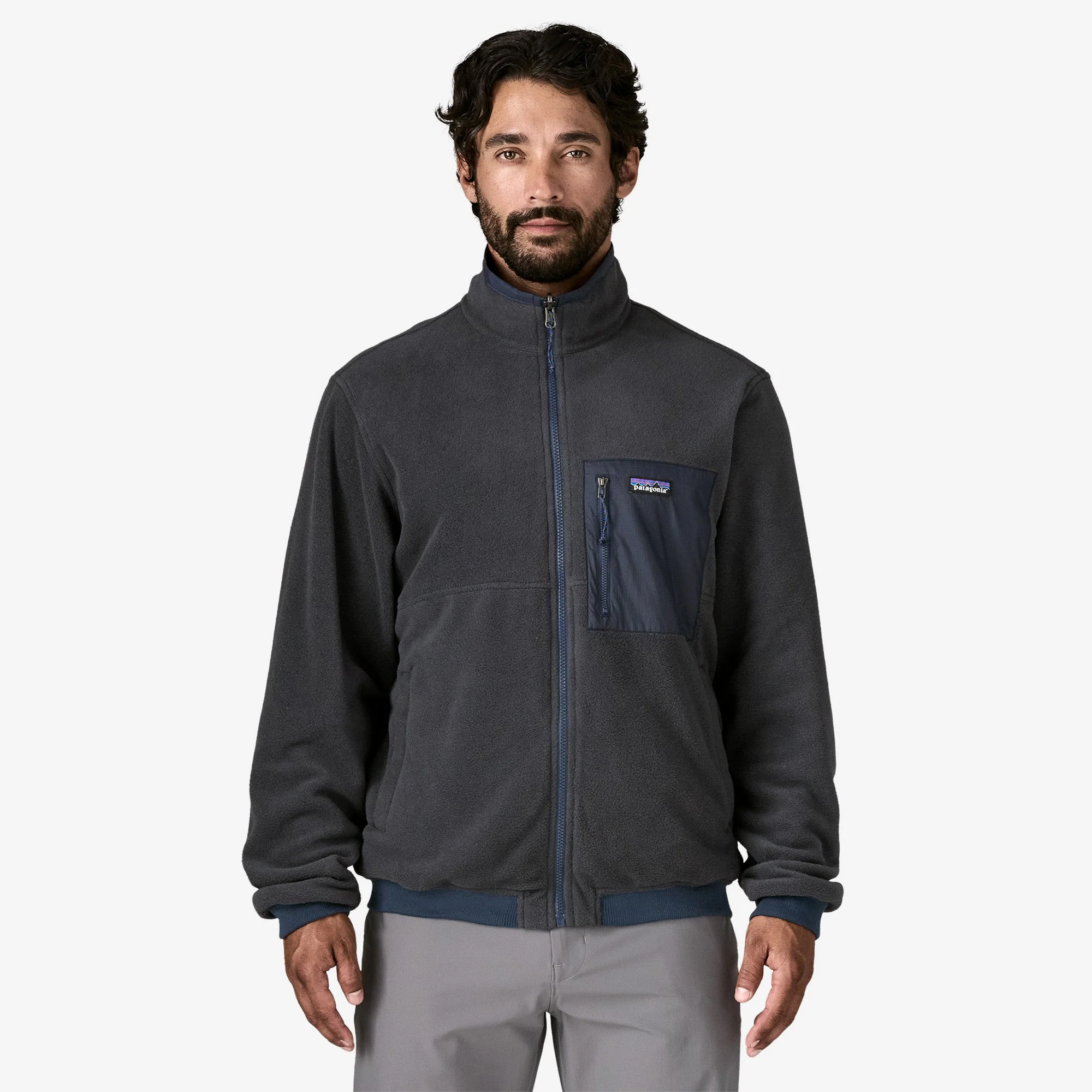 Men's Reversible Shelled Microdini Fleece Jacket - Image 4