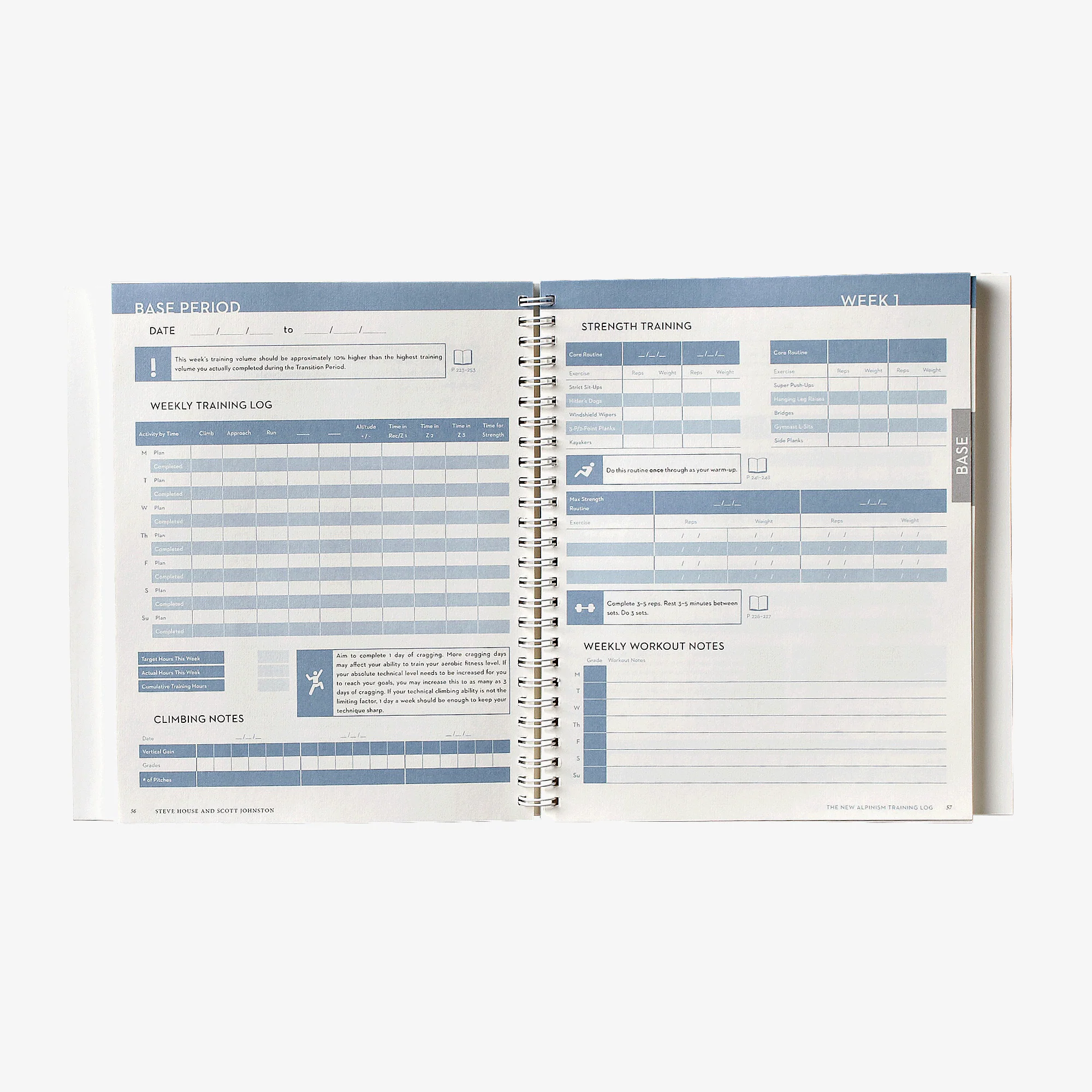 The New Alpinism Training Log by Steve House and Scott Johnston (Patagonia spiral bound paperback) - Image 4