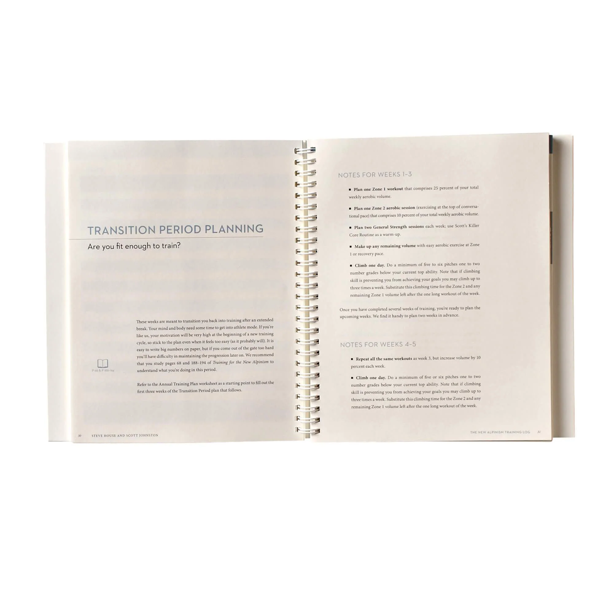 The New Alpinism Training Log by Steve House and Scott Johnston (Patagonia spiral bound paperback) - Image 8