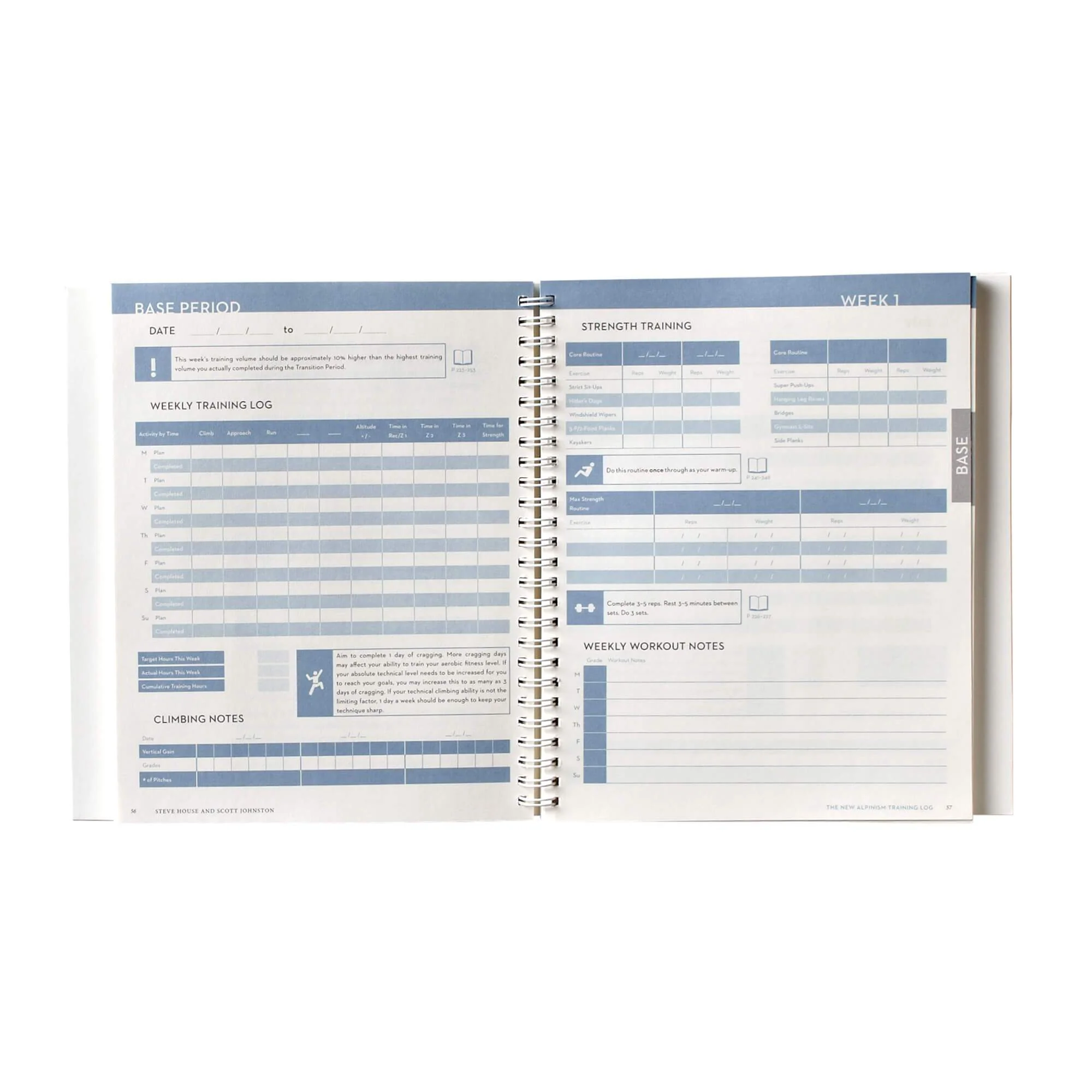 The New Alpinism Training Log by Steve House and Scott Johnston (Patagonia spiral bound paperback) - Image 9