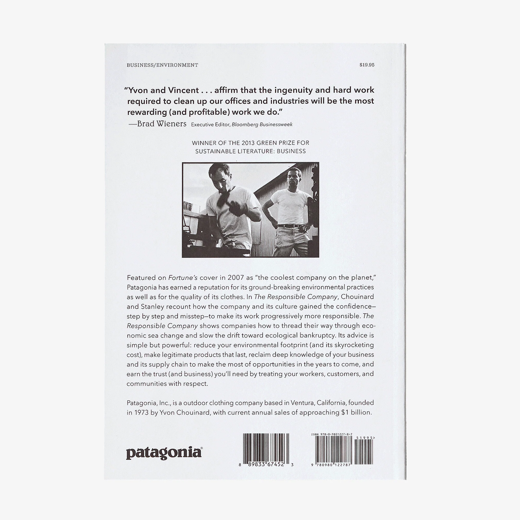 The Responsible Company: What We've learned From Patagonia's First 40 Years by Yvon Chouinard & Vincent Stanley (Patagonia paperback book) - Image 5