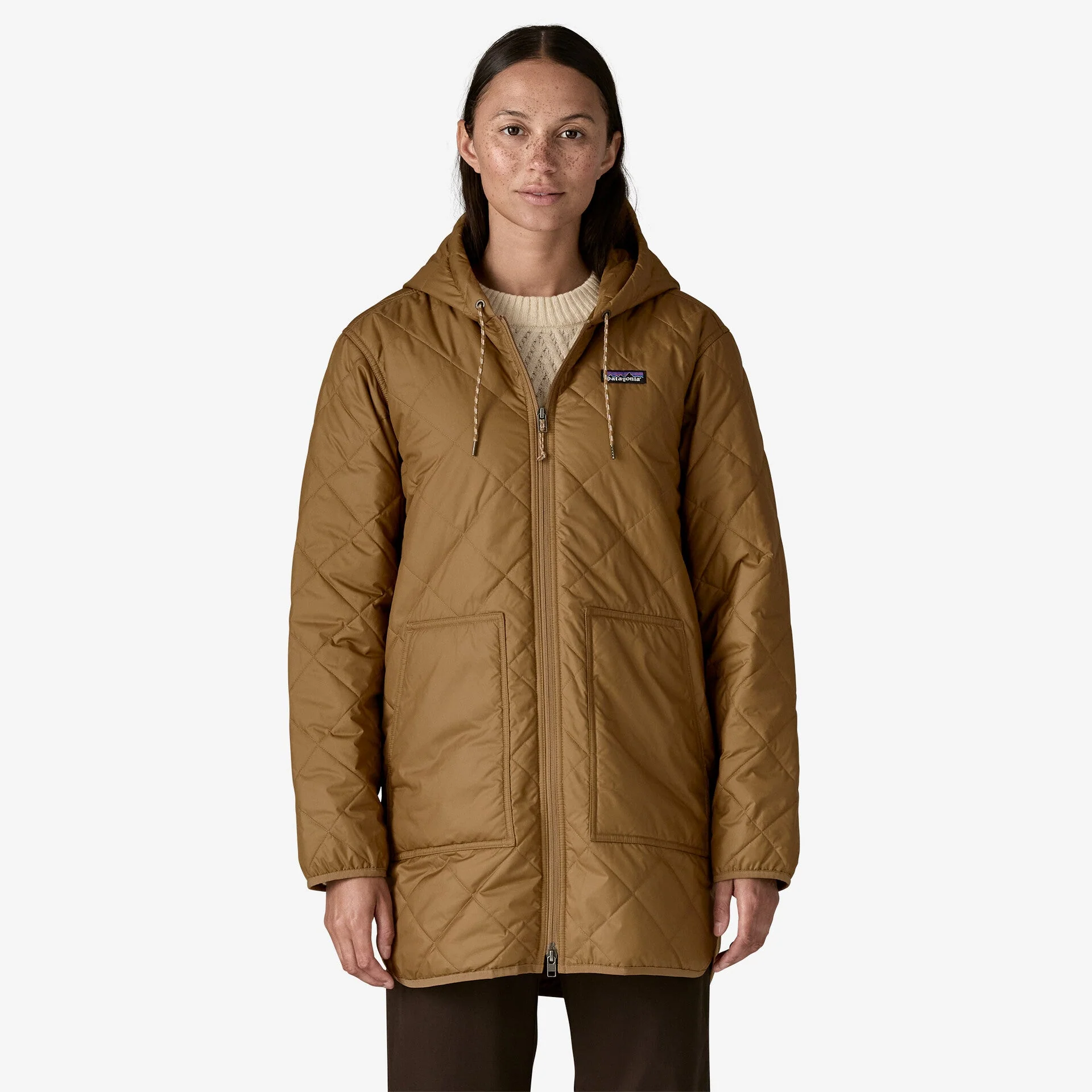 Women's Diamond Quilted Parka - Image 2