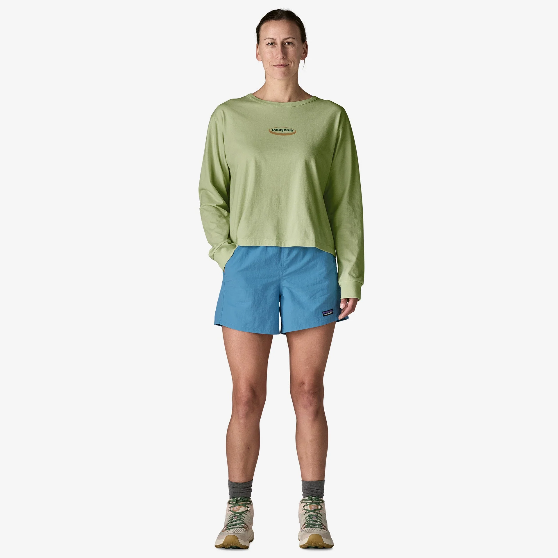 Women’s Long-Sleeved '95 Oval Logo Easy-Cut T-Shirt - Image 4