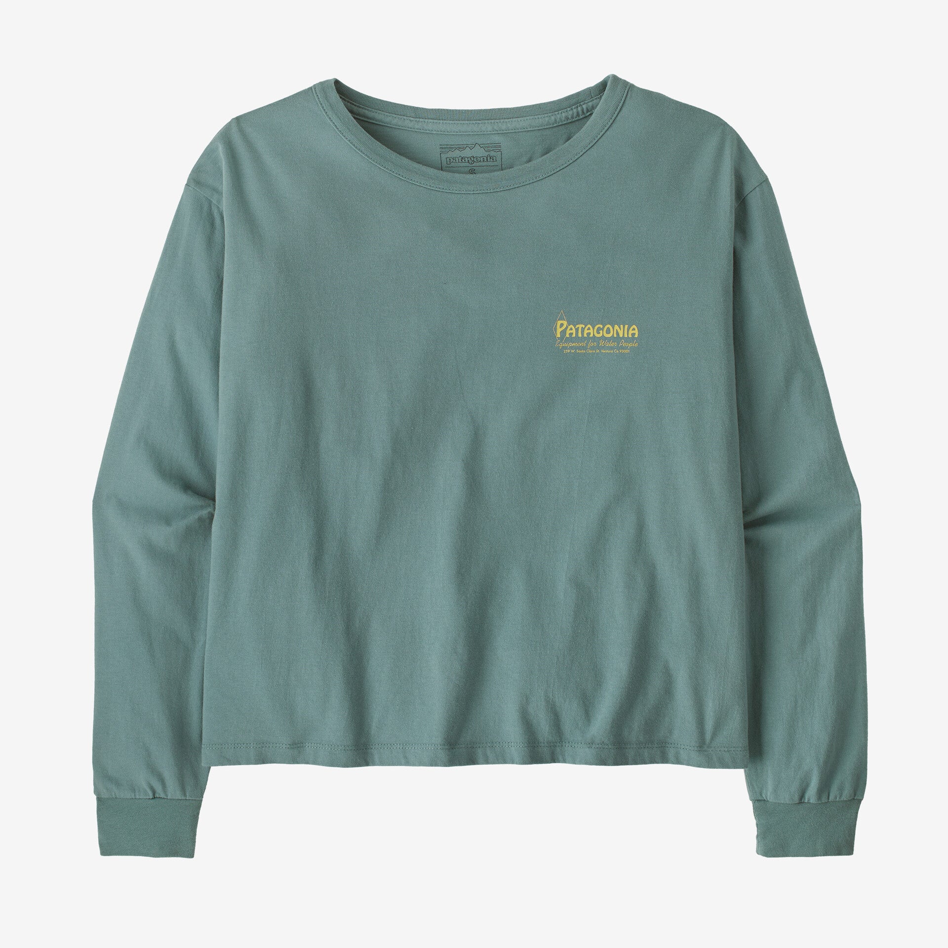 Women’s Long-Sleeved Water People Banner Easy-Cut T-Shirt