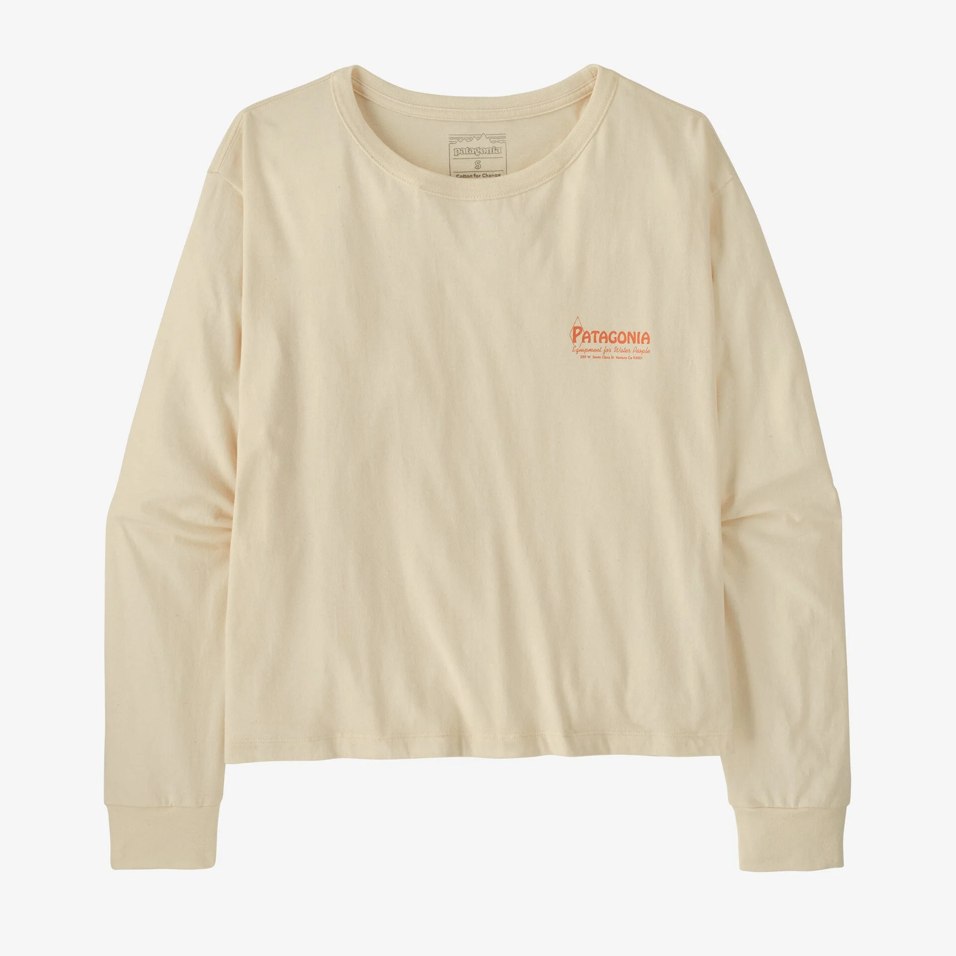 Women’s Long-Sleeved Water People Banner Easy-Cut T-Shirt