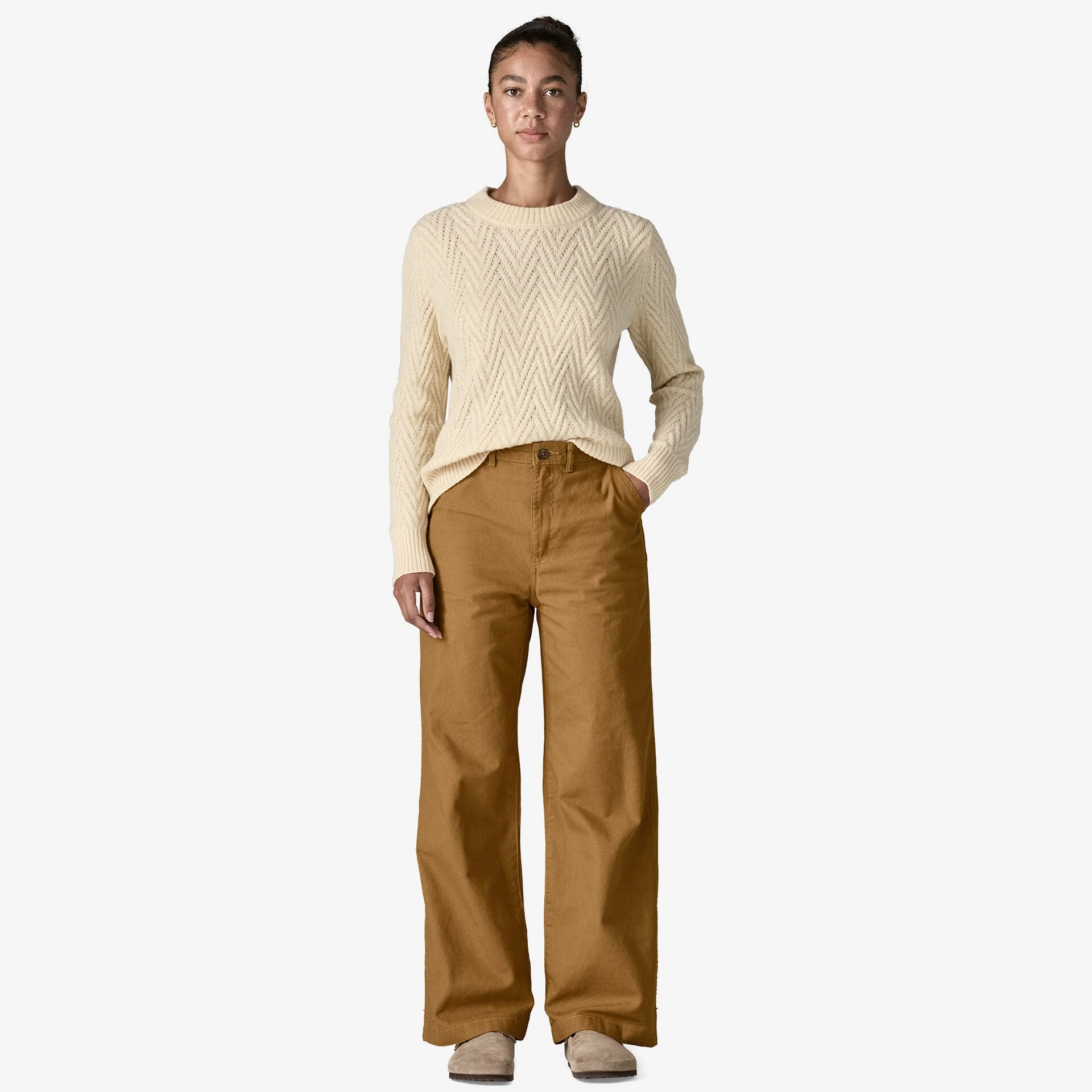 Women's Point Reyes Canvas Wide-Leg Pants - Image 4