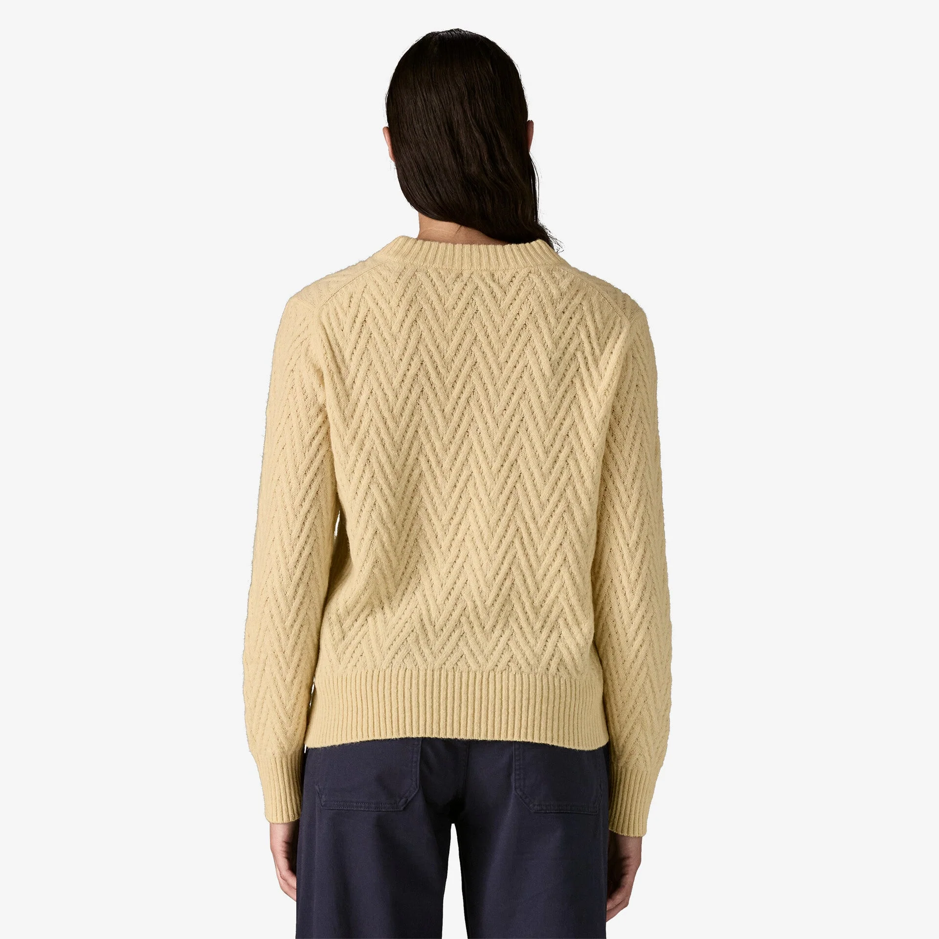 Women's Recycled Wool-Blend Crewneck Sweater - Image 3
