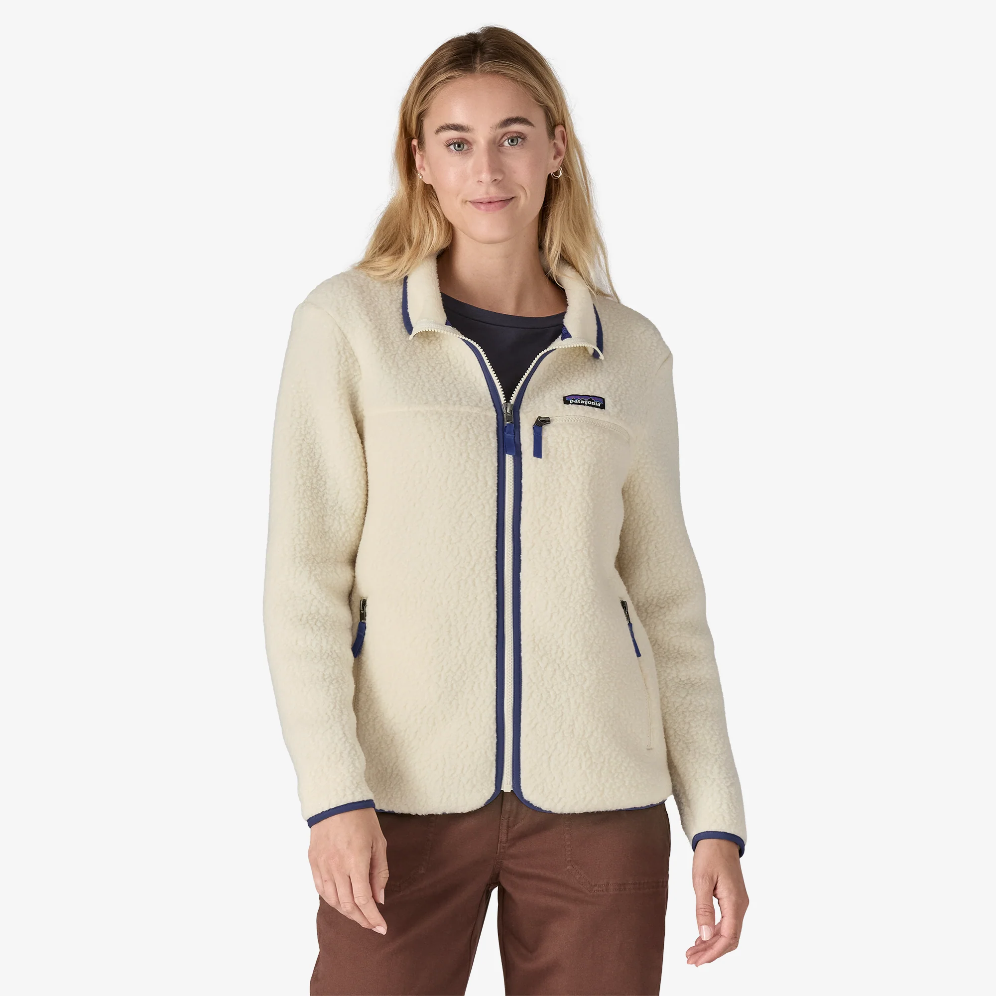 Women's Retro Pile Fleece Jacket - Image 2