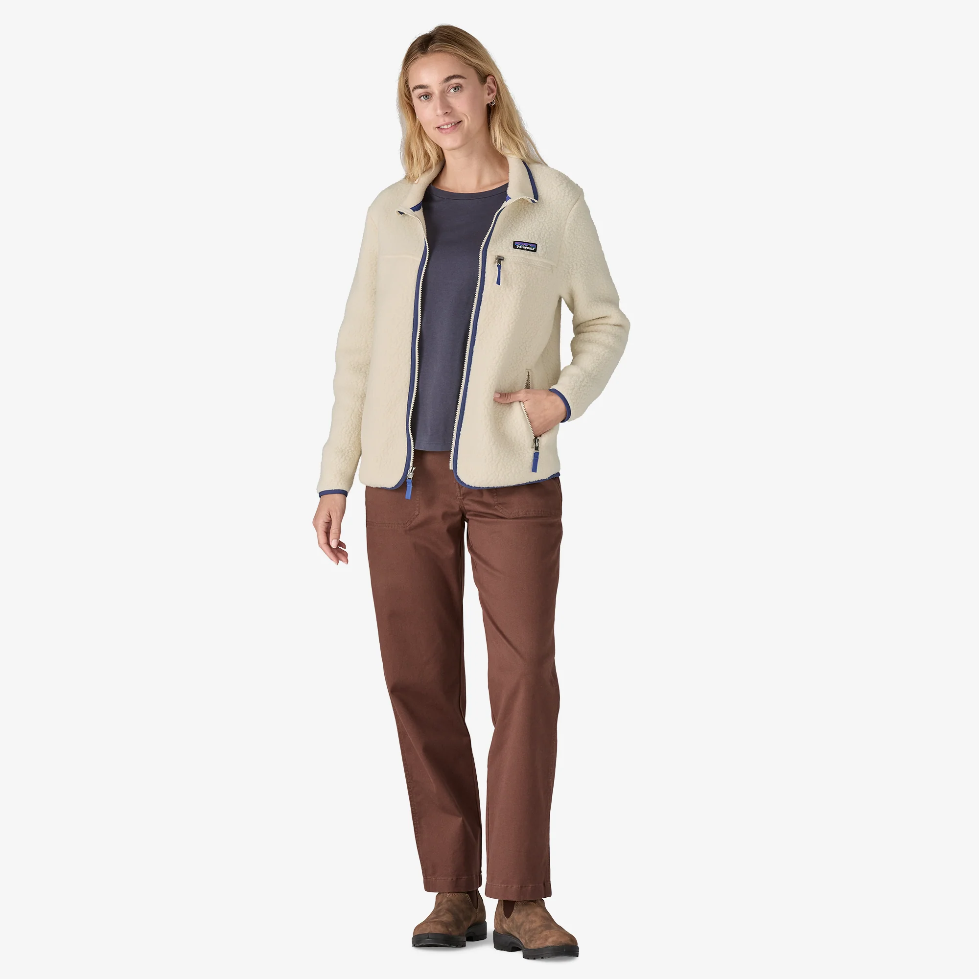 Women's Retro Pile Fleece Jacket - Image 4