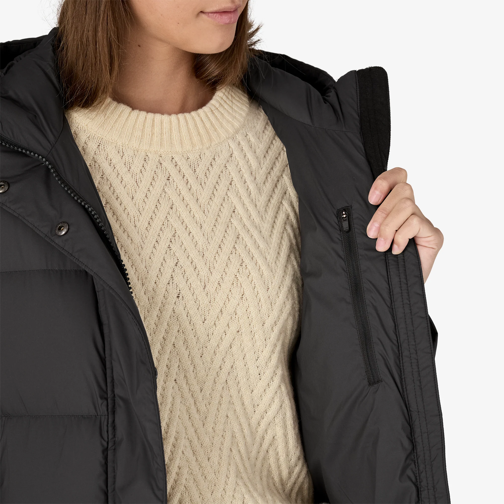 Women's Silent Down Long Parka - Image 5