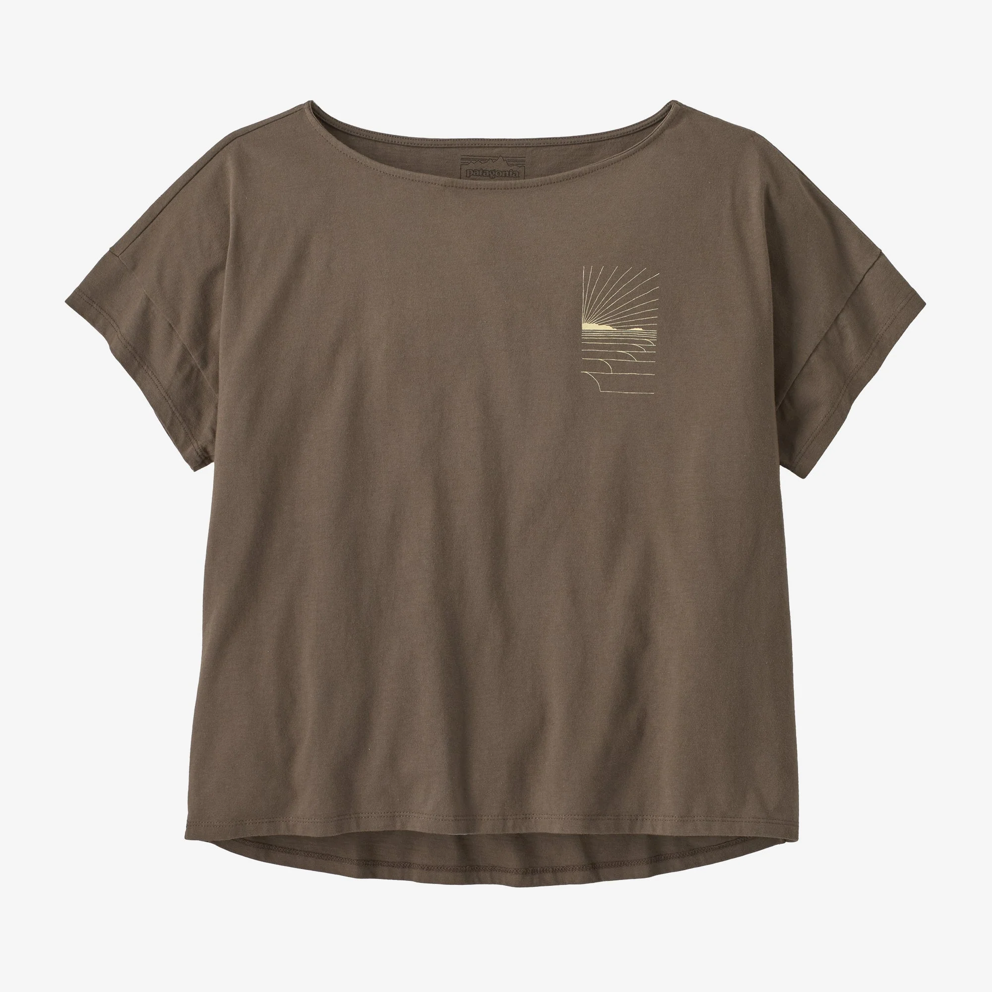 Women's Waves Rolling Relaxed Drop-Sleeve Organic Shirt